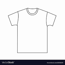 Blank Tshirt Template Unique Blank T Shirt Template Royalty Free Vector Image In 2020 Blank T Shirts Shirt Template Tee Shirts