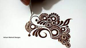 Easy simple mehndi mehendi mehandi tattoo henna design tutorial (4). Easy Arabic Mehndi Patch For Beginners Arham Mehndi Designs Youtube