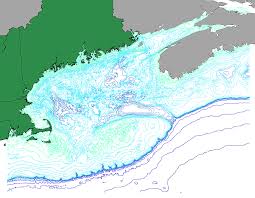 Gom15ctr Digital Bathymetry Contours Of The Gulf Of Maine