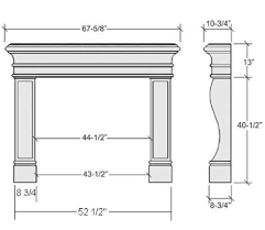 average fireplace dimensions fireplace dimensions