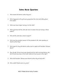 He wanted to make our world a better place where everyone could get along with each other and become together as. Selma Movie Questions Civil Rights By Middle School History Travelers Teaching American History Middle School History This Or That Questions