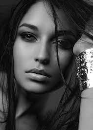 World In Black And White Beauty Face Woman Face Beauty