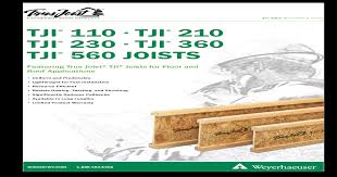Tji® joist spanning in either direction tji® joist to plate web stiffener required on both sides at a3.4w only. Tj 4000 Pdf Document