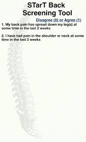 Image result for Start Back Screening Tool