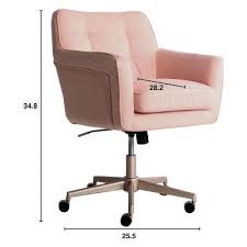 Style Ashland Home Office Chair Party Blush Pink Serta Chic Office Chair Pink Office Chair Desk Chair Comfy