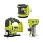 18V ONE  Cordless Jig Saw, Trim Router, Random Orbit Sander (Tools-Only) RYOBI