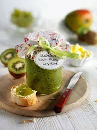 Stachelbeer Kiwi Mango Konfiture Rezept Mangomarmelade Rezepte Marmelade
