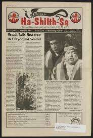 Iisaak falls first tree in Clayoquot Sound