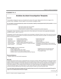 exhibit 9 3 aviation accident investigation template