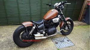 Shed built his only request was that he wanted a hard tail. Old Yamaha Virago 750 Single Seat And Custom Exhaust Bobber Yamaha Virago Virago Bobber Yamaha