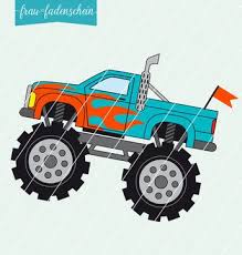 Übersicht der jeweiligen anbieter für kostenlose malvorlagen zum ausdrucken. Appliziervorlage Monstertruck Monster Truck Applikationsvorlage Vatertag Bastelarbeiten