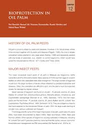 Pests and diseases can reduce oil palm yield. Pdf Bioprotection In Oil Palm