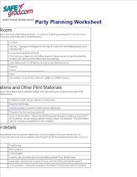 Free family meal planning templates that you can use to help plan your grocery list, weekly and monthly meals. Party Planning Worksheet Checklist Templates At Allbusinesstemplates Com