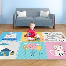 Maybe you would like to learn more about one of these? Play Mat Foldable Baby Crawling Mat Non Toxic Kids Puzzle Exercise Playmat Large Waterproof Foam Floor Play Mat With Soft Interlocking Floor Tiles Reversible Playmat For Toddler Infant 67x45x0 79in Buy Online At