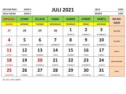 Kalender Nasional Tahun 2021 Lengkap Dengan Tanggalan Jawa Dan Islam Kalender Tanggal Desain Kalender