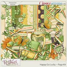 Happy Go Lucky Page Kit Kit Happy Lucky