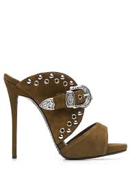 Giuseppe Zanotti Terlik Koyu Bej Terlik Ayakkabilar Kadin