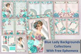 Daily planners are normally in the form of diaries but with the advancement of technology, electronic daily planners let you enjoy the printable daily planner templates. Blue Lady Scrapbooking Or Journaling Kit Graphic By The Paper Princess Creative Fabrica