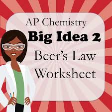 Beer S Law Worksheet 3 Pages 3 Multi Part Problems Ap Chemistry Chemistry Persuasive Writing Prompts