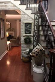 Good foyer design is not rocket science. Home Decor On A Budget Charming And Cozy Diy House Decorating Ideas Pictures Farm House Living Room Rustic Entryway Home Remodeling