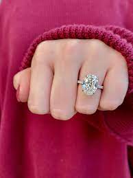 Large Oval Diamond Engagement Ring With Diamond Pave Semi Mount Oval Diamond Engagement Ring Diamond Engagement Rings Diamonds Direct