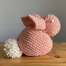 Free knitting pattern for 3 year old children! Simple Bunny Free Knitting Pattern The Woven