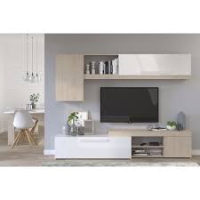2 niches et 2 portes coulissantes avec une étagère amovible à l'intérieur. Meuble Tv Mural Achat Vente Pas Cher Soldes Sur Cdiscount Des Le 20 Janvier Cdiscount