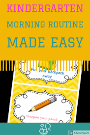 Chevron Morning Routine Schedule With Pictures Editable