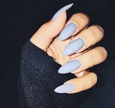Almond Shaped Acrylic Nails With Black Tips 27 Stylish Short Almond Shaped Nails Design Ideas Trendy Nails Cute Nails Blue Nails
