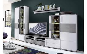 Coronabedingt können sich die lieferungsbedingungen ändern. Wohnwand Jam Weiss Hochglanz Betonfarbig Online Bei Hardeck Kaufen