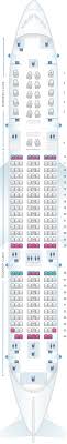 Seat Map Qatar Airways Boeing B787 Dreamliner 254pax