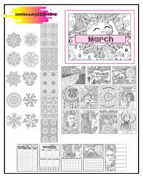 Download these coloring pages for each month of the year. March And Women S Empowerment Themed Printable Coloring Pages And Journal Planner Pages