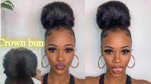 Black bun hairstyles are an iconic way of changing your appearance in a gracefully. How To Easy Curly Messy Bun With Weave Klaiyi Hair Unsponsored Review Clairefendy Youtube