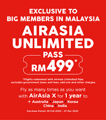 Save up to 55% with air asia thanksgiving day sale. Deal Airasia Offers 1 Year Of Unlimited Flights For Rm499 Soyacincau Com