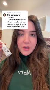 Replying to @Sean #greenscreen Why do we use oxymetazoline and how is it  safe for daily use?