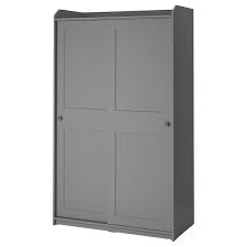 Entdecke jetzt in deinem ikea einrichtungshaus & online unsere günstigen angebote. Hauga Kleiderschrank Mit Schiebeturen Grau 118x55x199 Cm Ikea Deutschland
