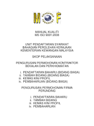 Di unit pendaftaran syarikat bahagian perolehan kerajaan kementerian kewangan malaysia aliran kerja bagi permohonan bayaran balik hasil bagi bayaran pendaftaran syarikat l (a) 1 log kes melalui aplikasi eaduan di dalam portal eperolehan. Manual Kualiti 2015