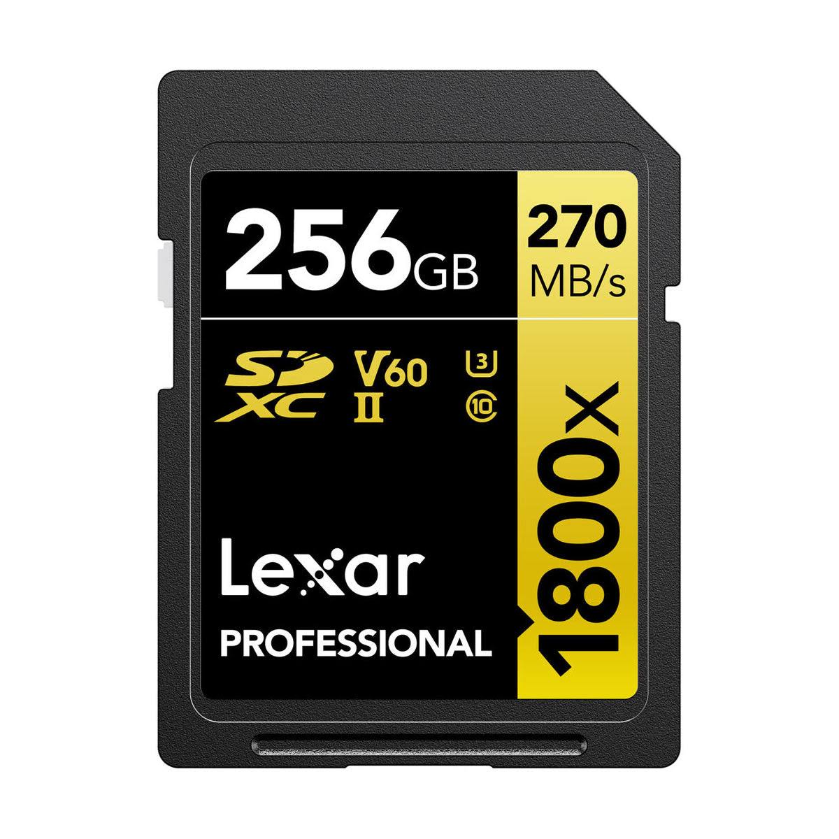 Lexar Professional 1800x SDXC UHS-II Memory Card