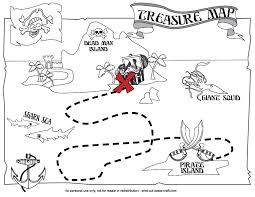 Printable Treasure Map Pirate Coloring Pages Pirate Maps Pirate Treasure Maps