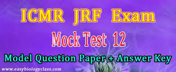 Free Coaching For Icmr Exam Model Question Paper Sample Question Paper Question Paper