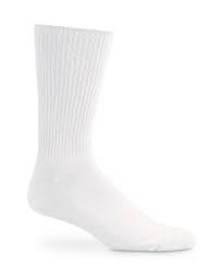 Top Flite Cotton Rib Crew Socks 1 Pair Mens Sports Socks Mens Athletic Socks Socks