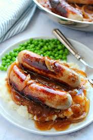 Irish bangers, on the other hand, are really, really delicious on their own, or as a classic 'bangers and mash' dish, served with some mashed taters.'' Bangers And Mash Sausage With Onion Gravy Crunchy Creamy Sweet