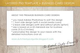 Free business card template with photo designs. Psd Business Card Template 2 By The Dutch Lady Designs Thehungryjpeg Com