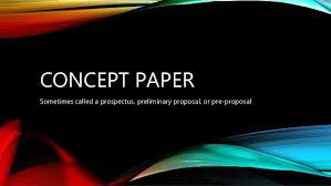 Writing A Concept Paper Purpose Statement In Writing Concept