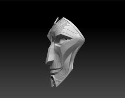 Artstation Jhin Virtuoso Mask For 3d Printing Ti 3 Artem Prints 3d Printing Mask