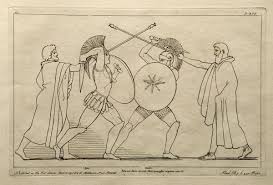 Recall that during the war troy got help and even troops from neighboring shields were body length and were not the round hoplons of later centuries, the most common mycenaean shield appears to have been a figure. Ajax The Great Wikipedia