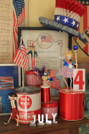 Red White And Blue Magpie Ethel Style Fourth Of July Decor 4th Of July Decorations 4th Of July