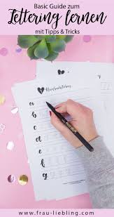 Ich möchte mit lettering beginnen, aber wie und womit? Lerne Lettering Mit Meinem Basic Lettering Guide Fur Anfanger Darin Findest Du Neben Einfachen Ubungen Auch Ein Lettering Lernen Lettering Alphabet Buchstaben