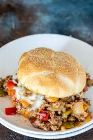 Philly cheesesteak stuffed shells are another version of our favorite philly cheese steak sloppy joes with the filling added to jumbo pasta shells and a quick and easy creamy cheese sauce made from the same pan the meat filling was made in. Philly Cheesesteak Sloppy Joes Wonkywonderful