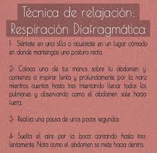 Tecnica De La Respiracion Diafragmatica Psicologa Emocional Tecnica De Relajacion Psicologia
